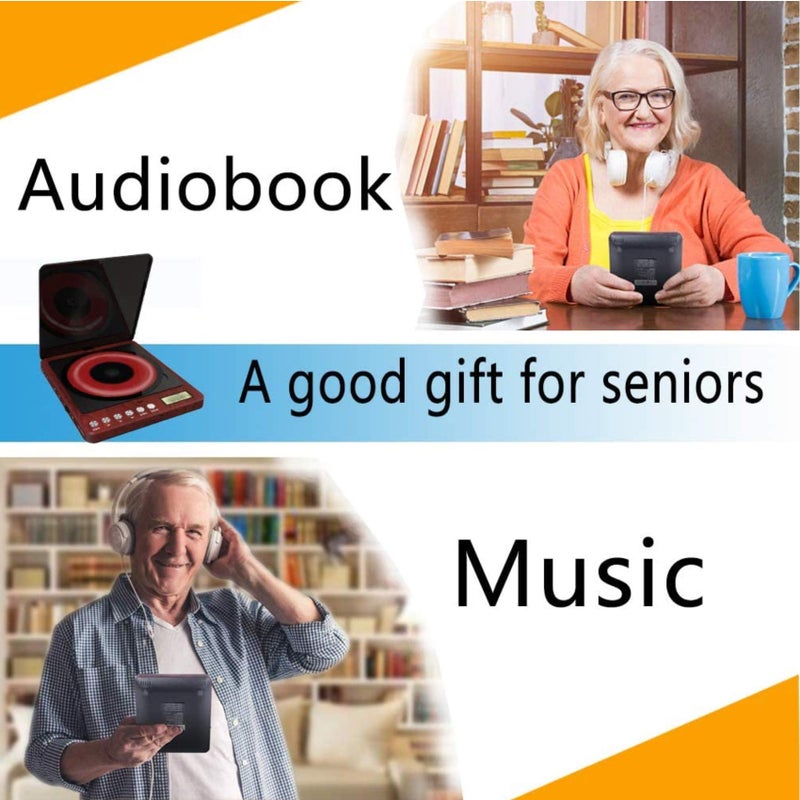 MONODEAL Portable CD Player with Headphones, Monodeal CW605 Compact Design CD Player with LCD Disply, Anti-Skip Personal Player for Car, RechargeablePlayer for Music Audiobook Listening - Image 3